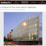 Presse Batiactu - La Clinique du Parc, entre verre et végétation