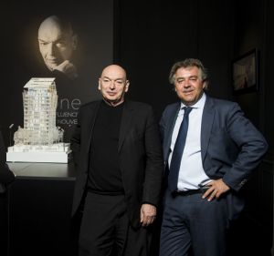 Cardinal Promotion - Jean Christophe Larose et Jean Nouvel, lors de la présentation d'YCONE